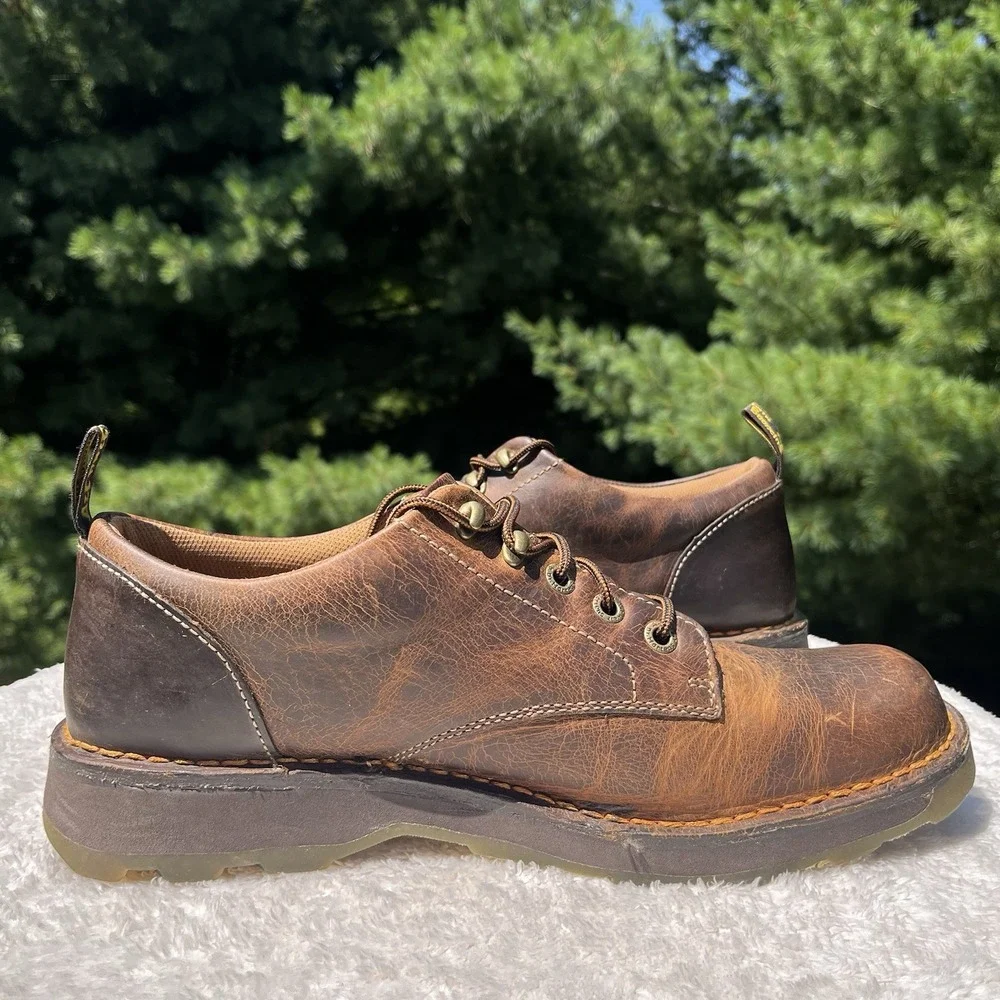 Dr Martens Lachlan Oxford Mens 14 | 48 Crazy Horse Brown Leather Shoe Distressed